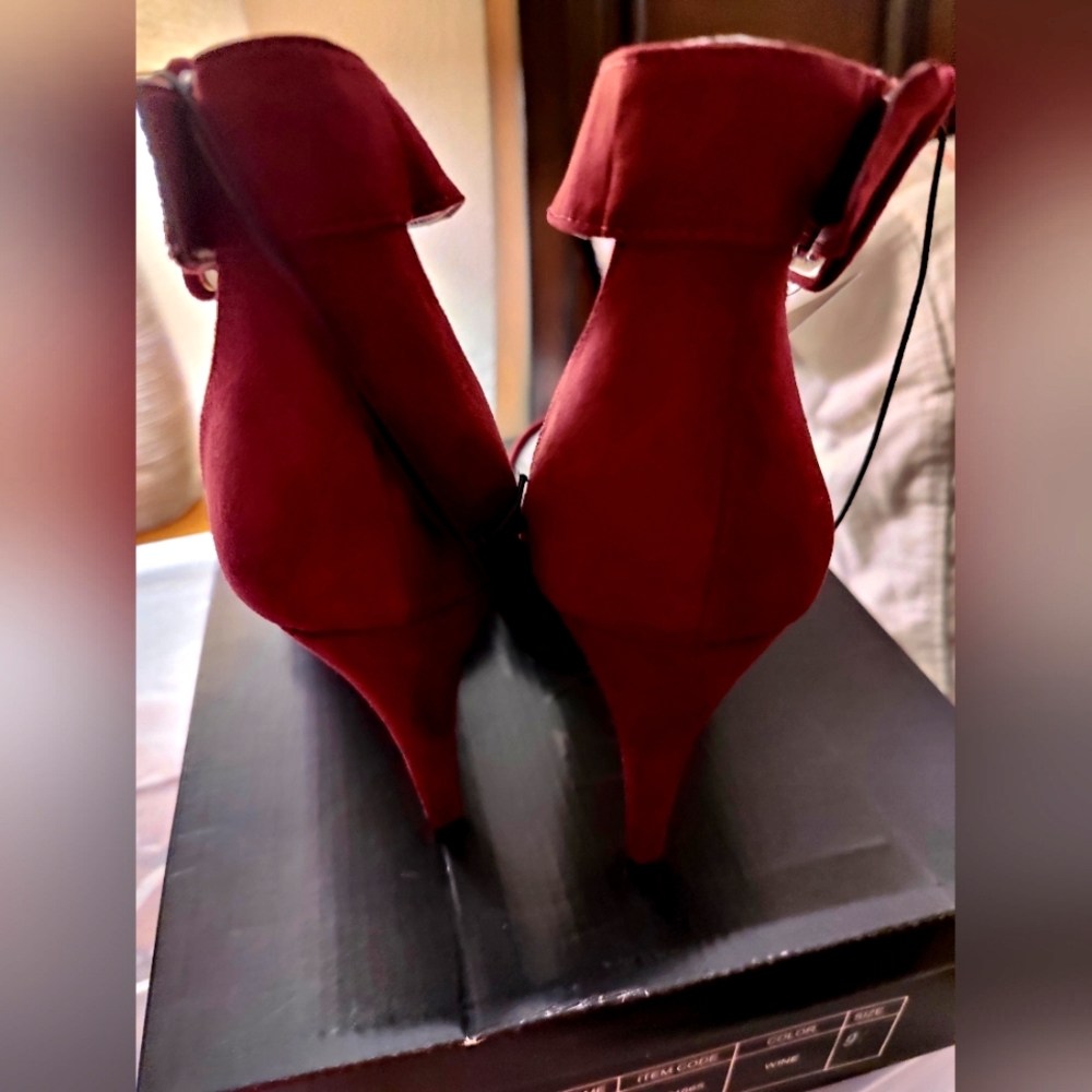 Forever 21 IH-Romamia Wine color heel size 9 - Picture 3 of 6